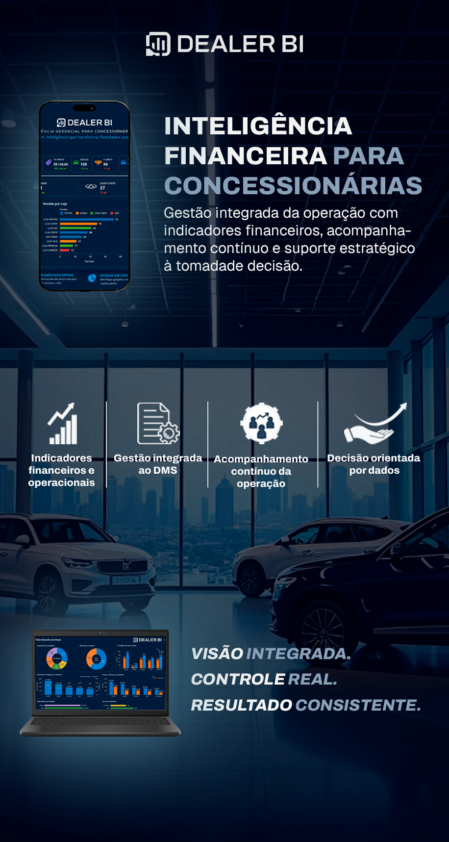 DealerBi Dashboard — versão mobile